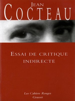 cover image of Essai de critique indirecte